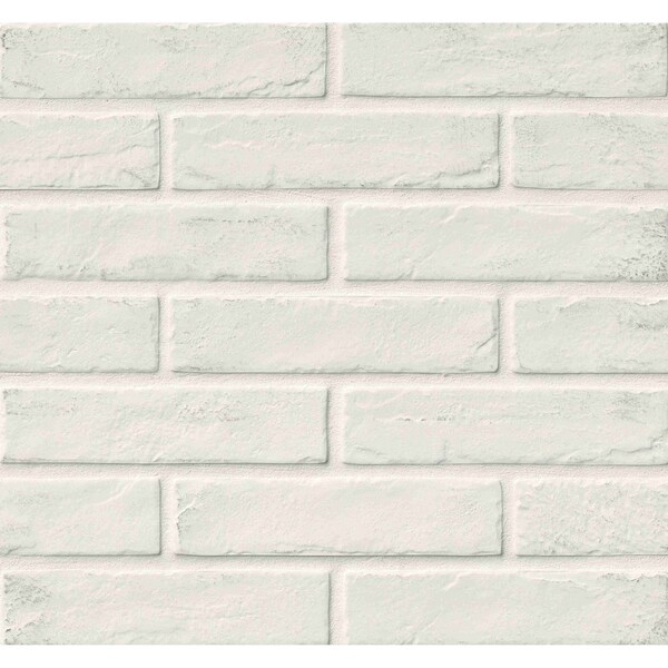 Capella SAMPLE White Brick Glazed Porcelain Floor And Wall Tile